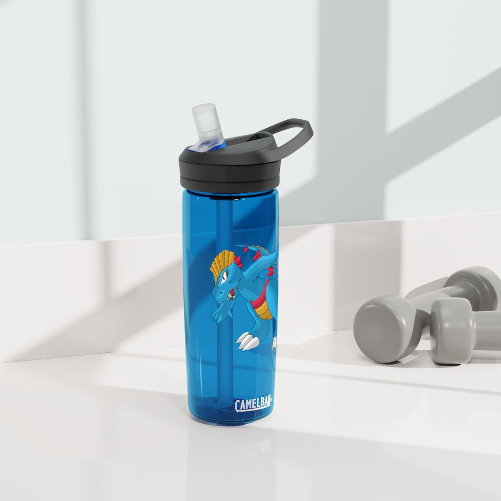 Blastdile CamelBak Eddy® Water Bottle in 20oz and 25oz sizes, showcasing its durable Tritan™ material and spill-proof design.